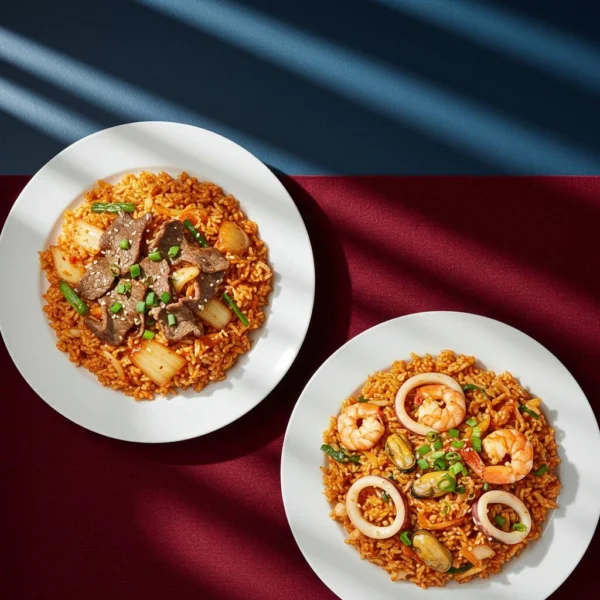Kimchi Fried Rice (Seafood or Beef)